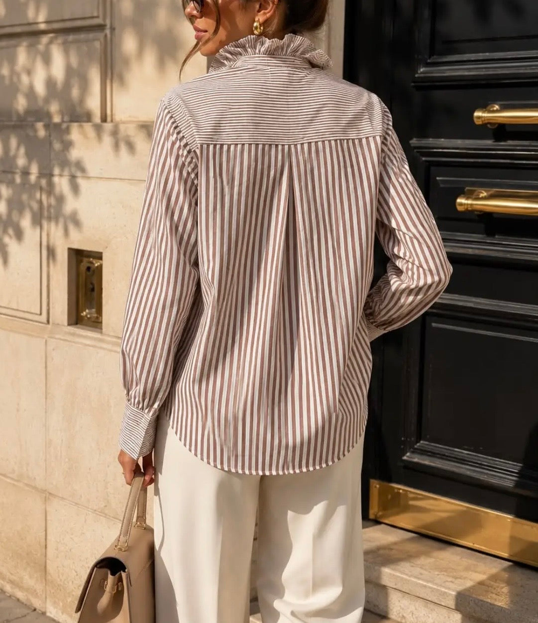 Camisa rayas volante