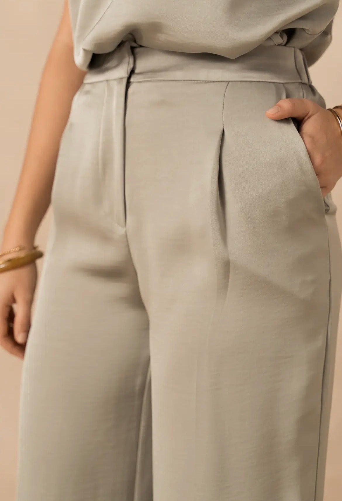Pantalón satinado