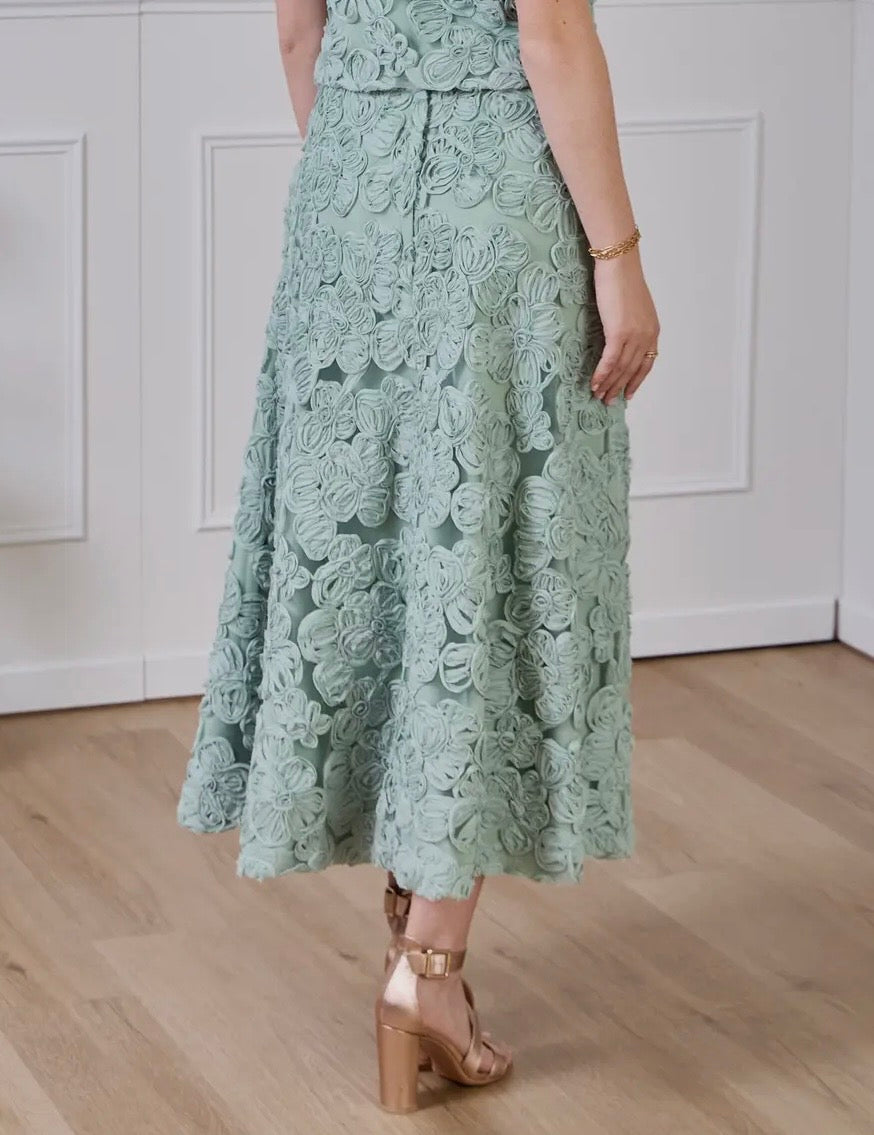 Falda larga estampado floral