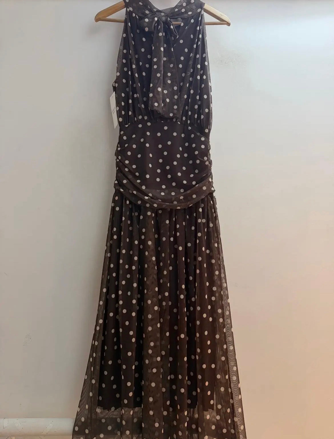 Vestido lunares tul