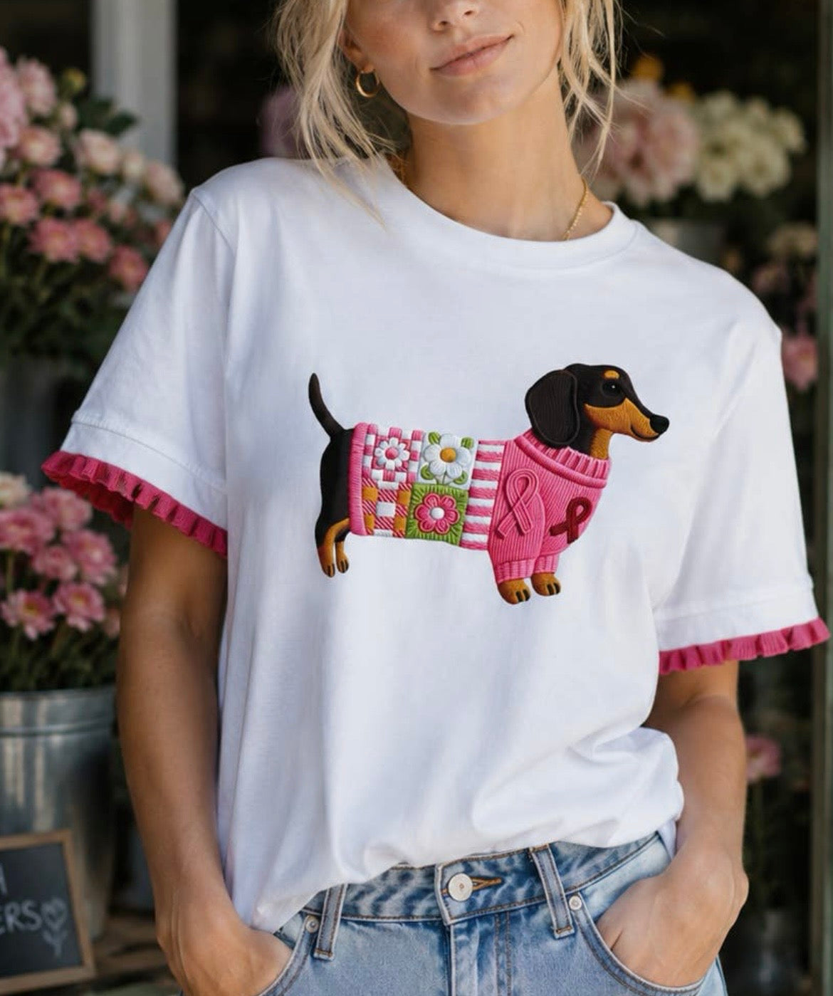 Camiseta modelo Teckel