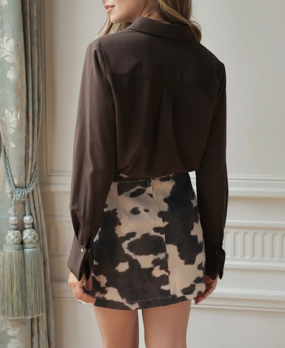 Camisa satinada