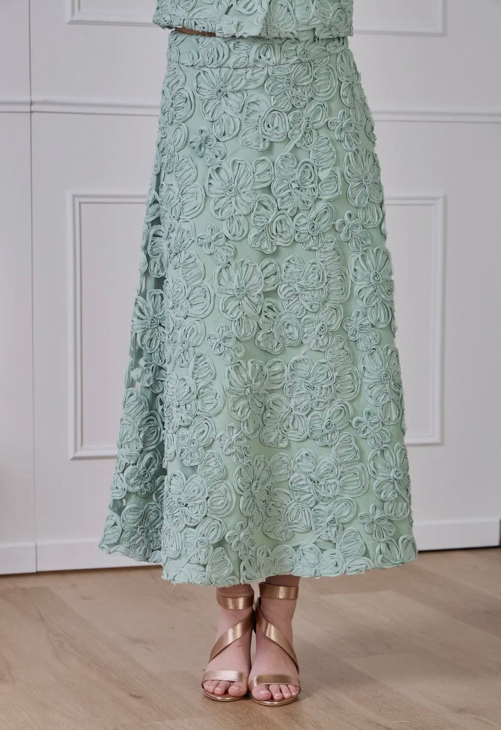 Falda larga estampado floral