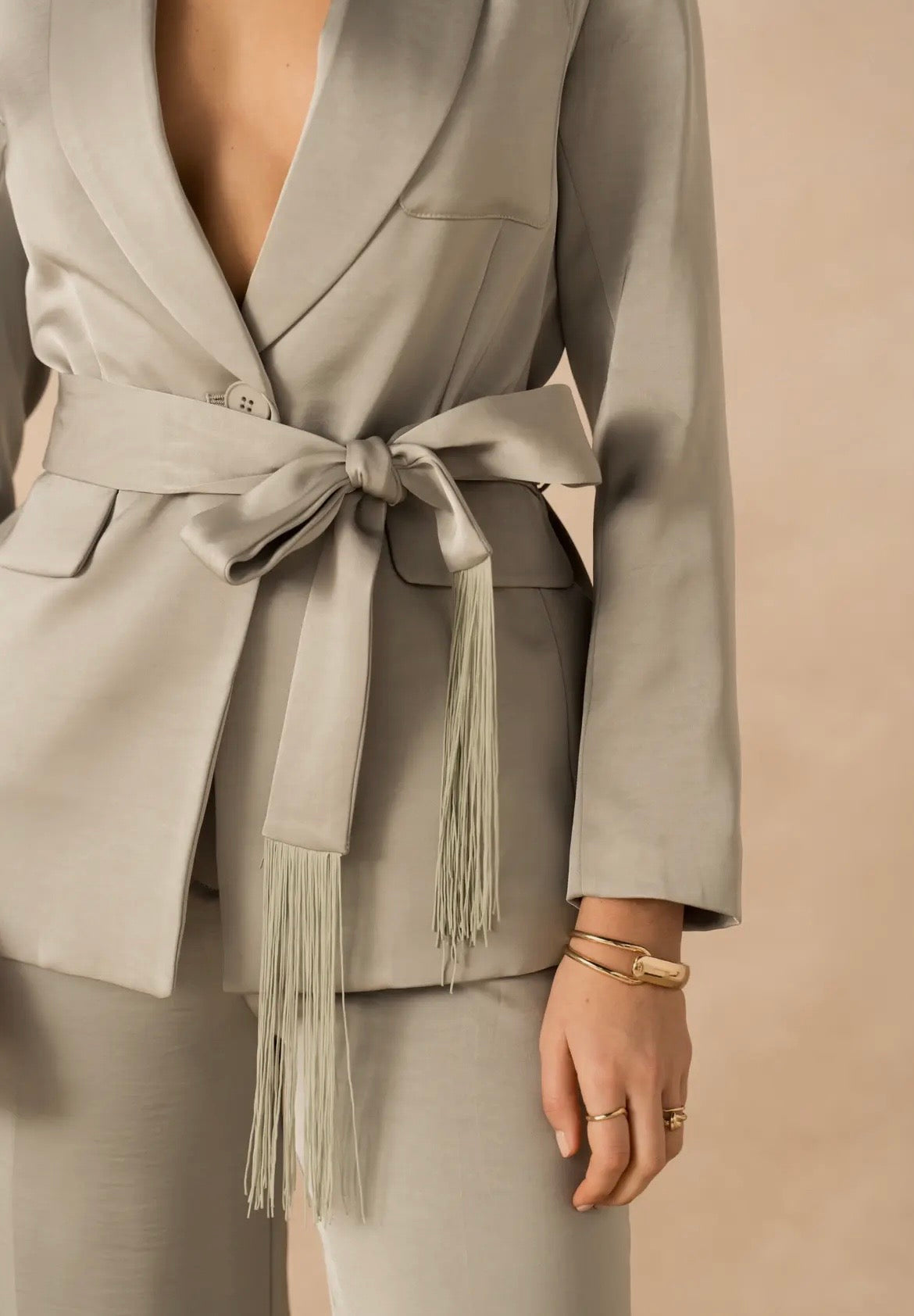 Chaqueta satinada