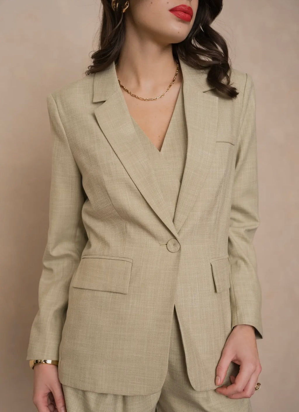 Blazer corte recto