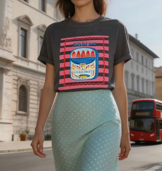 Camiseta vintage sardinas