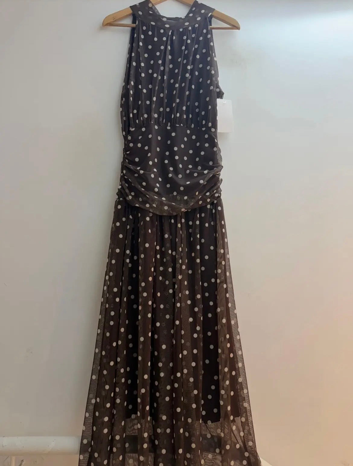 Vestido lunares tul