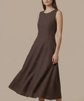 Vestido liso largo