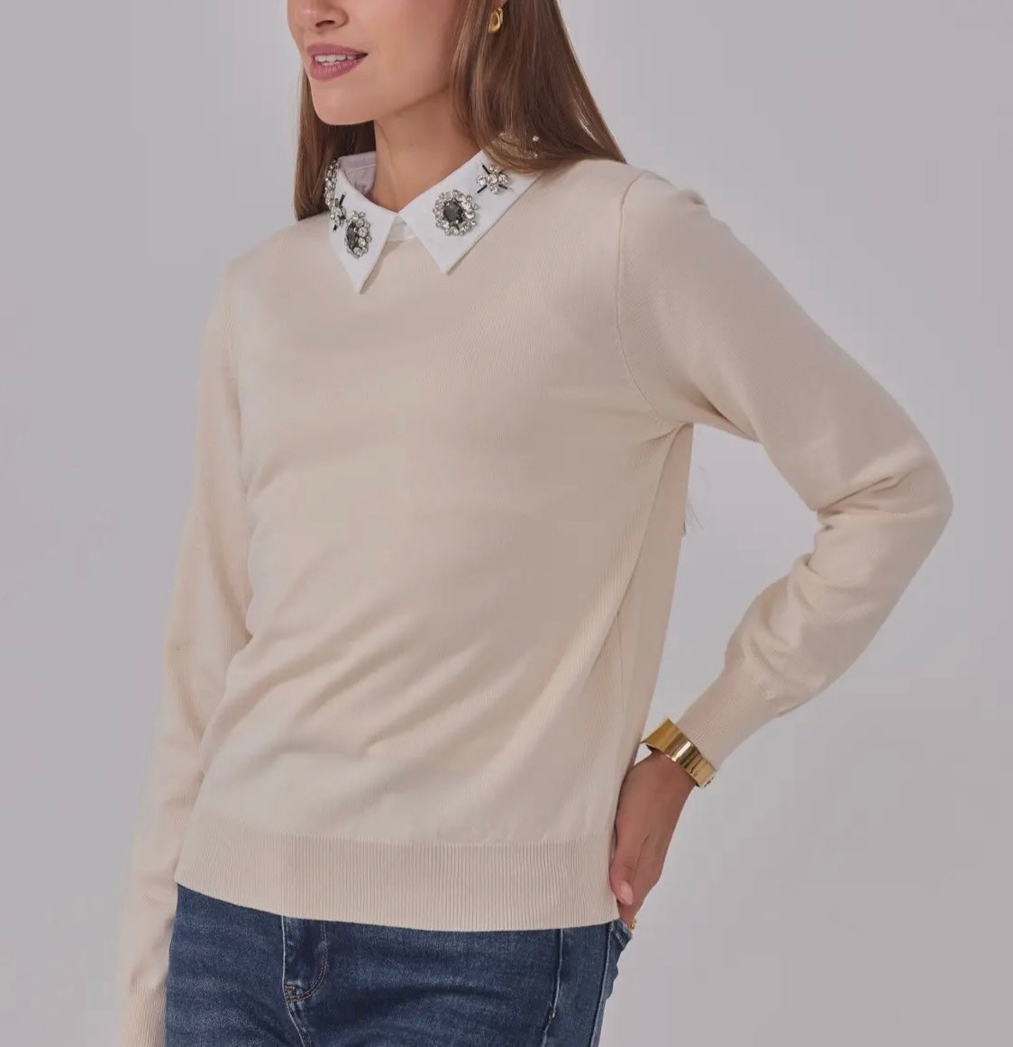 Jersey cuello joya