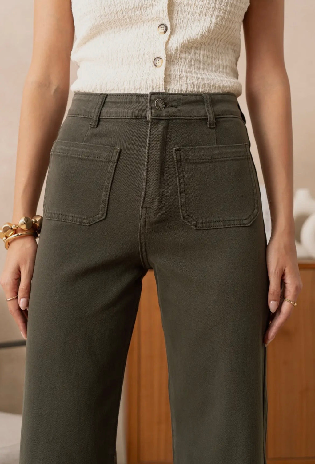 Jeans modelo Wide High