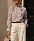 Camisa rayas volante
