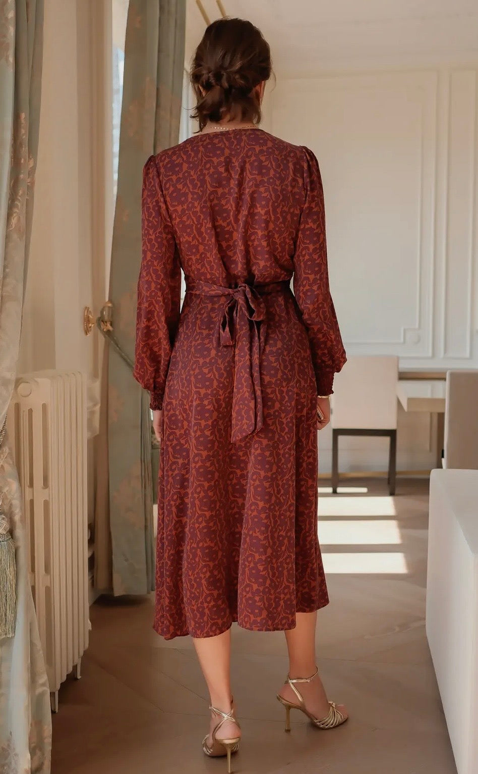 Vestido largo floral