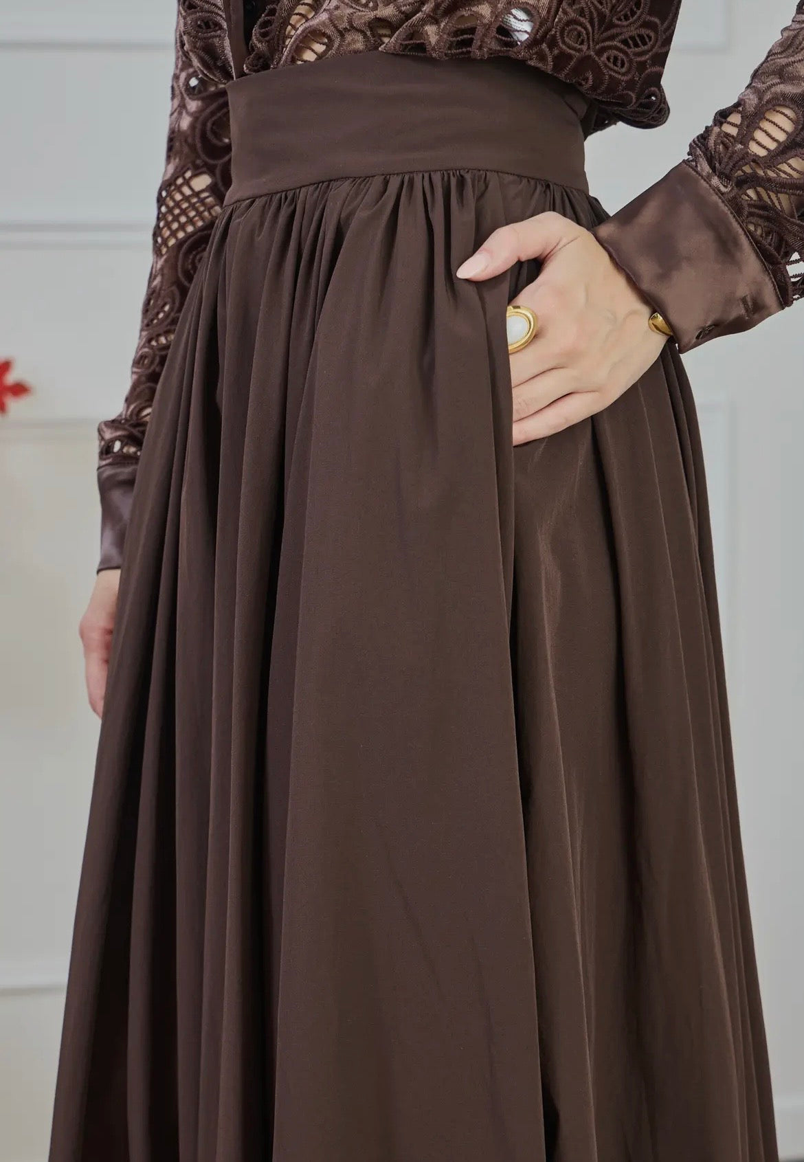 Falda larga elegante